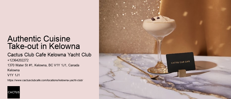 Where to Find Fine Dining in Kelowna
