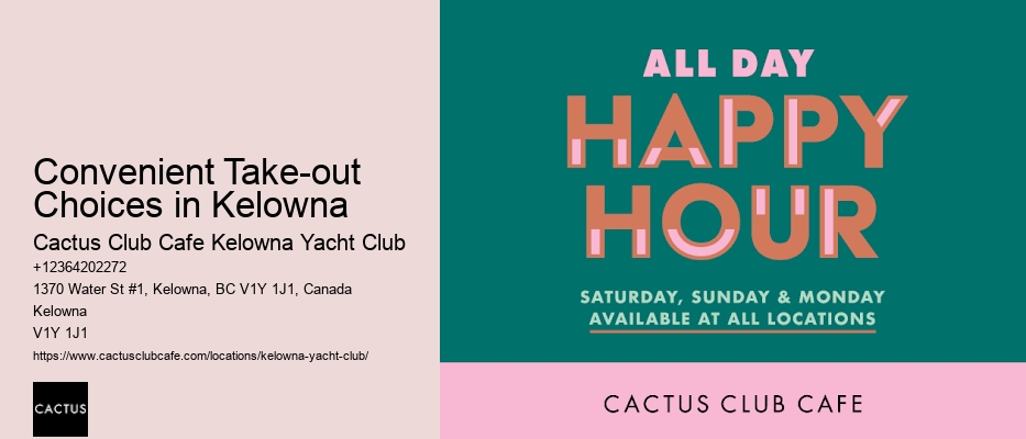 Take-out Specials in Kelowna