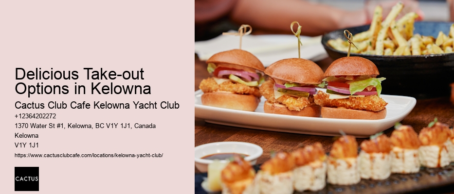 Take-out Favorites in Kelowna
