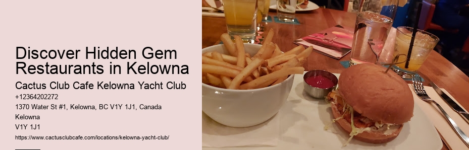 Explore dining in Kelowna