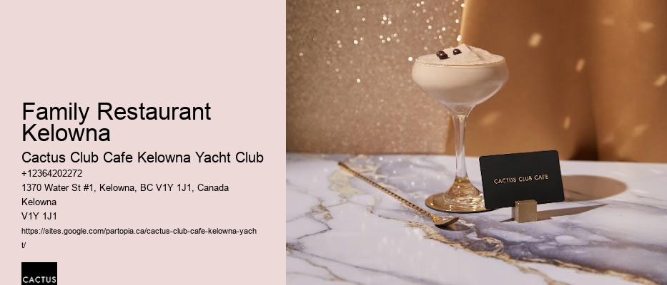 Kelowna Restaurants with Intimate Settings