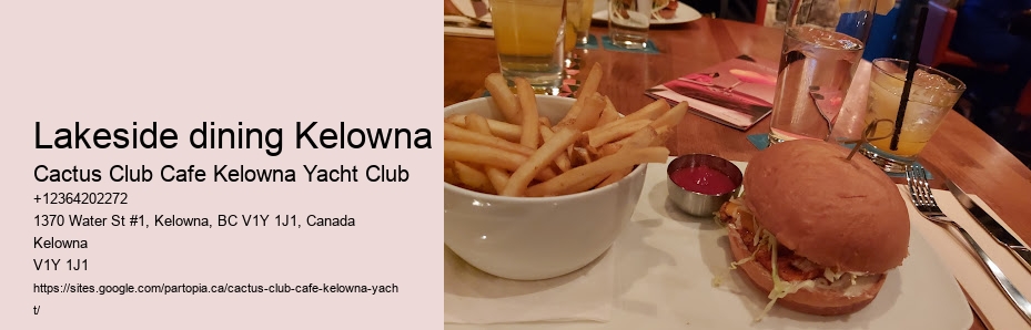 Kelowna's palate-pleasing restaurants