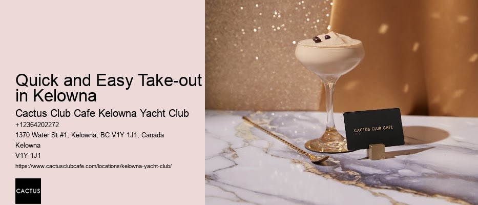 Kelowna's epicurean escapades