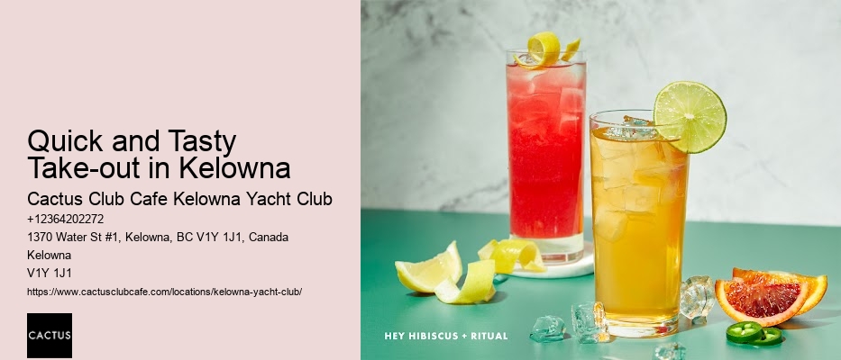 Best Kelowna Restaurant Deals