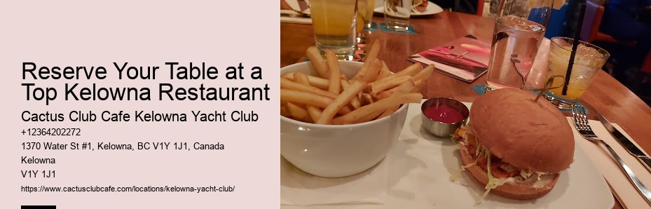 Locally Owned Fine Dining in Kelowna