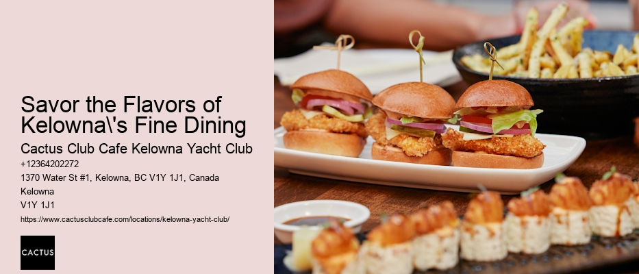 Kelowna's culinary journey begins