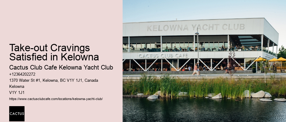 Reserve a Table at a Fine Restaurant in Kelowna