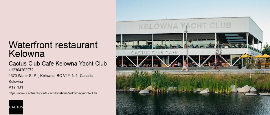Unique dining experience Kelowna