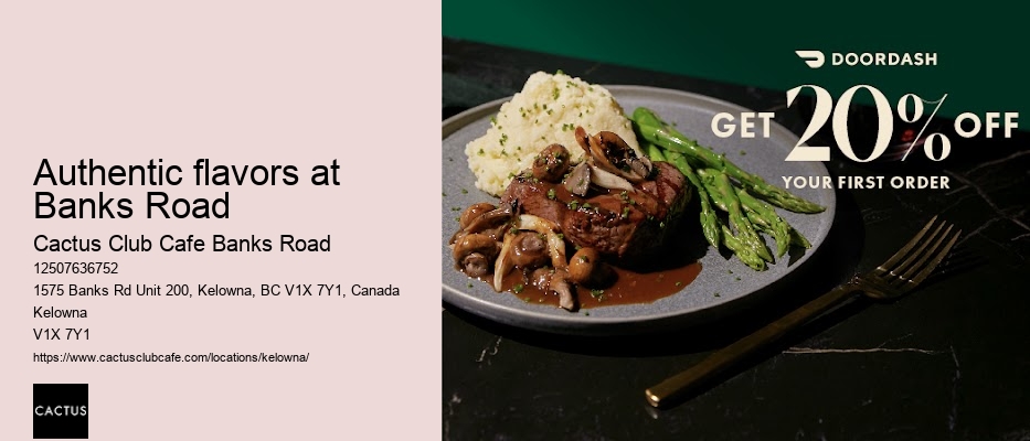 Kelowna restaurant with locally inspired dishes