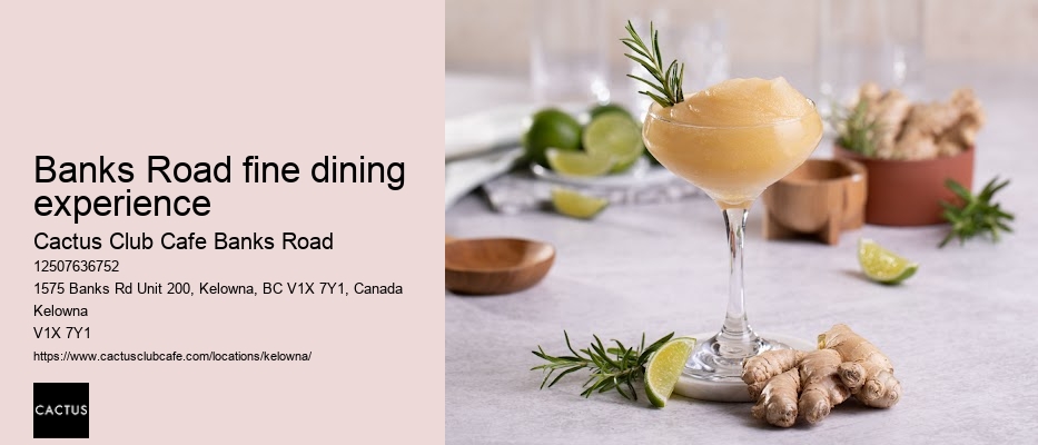 Cactus Club Cafe Banks Road reservations online
