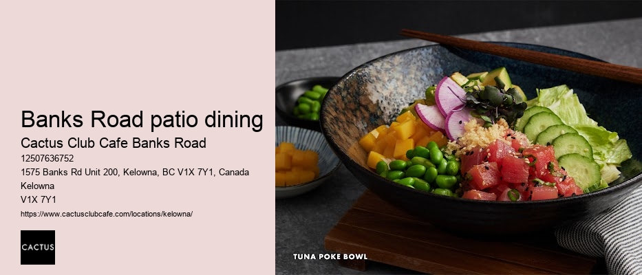 Banks Road outdoor dining experience