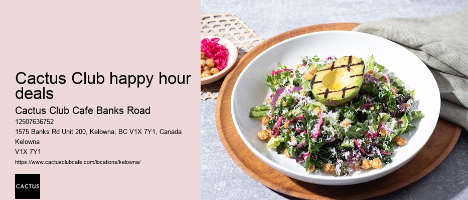 Cactus Club Cafe Banks Road catering