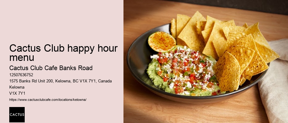 Kelowna restaurant with happy hour deals