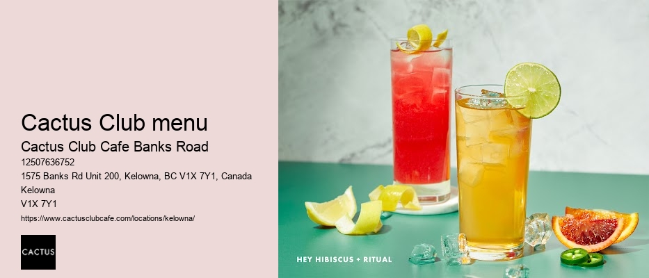 Cactus Club Cafe Banks Road reservation changes