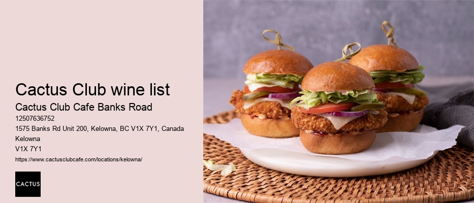 Kelowna restaurant with culinary artistry