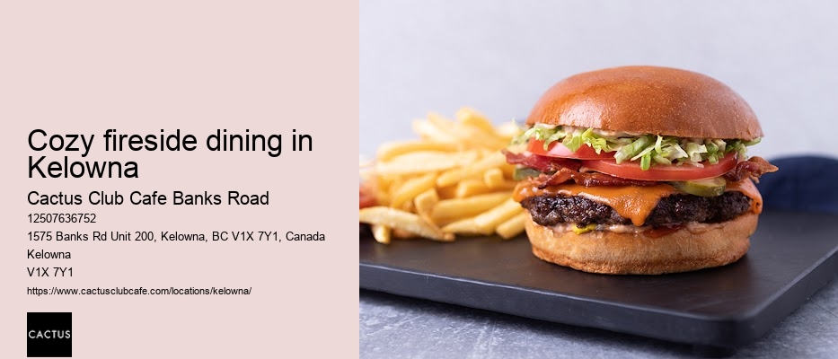 Kelowna restaurant with upscale atmosphere