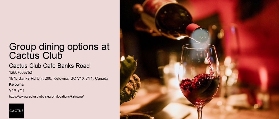 Cactus Club Cafe Banks Road foodie destination
