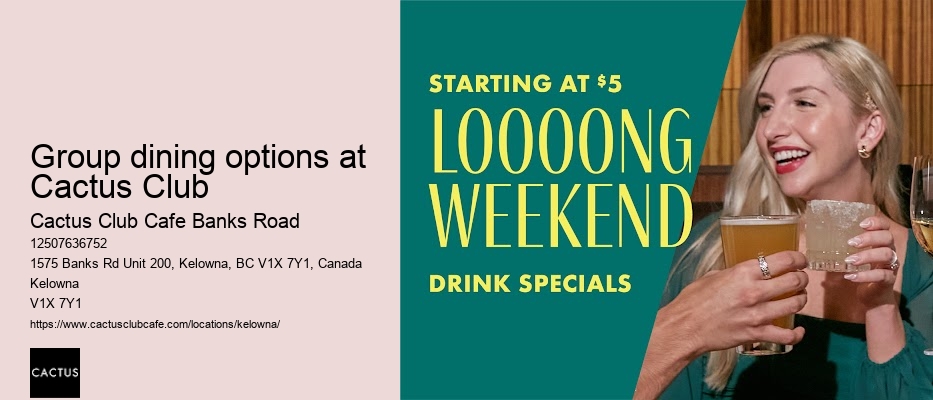 Top-rated casual dining in Kelowna