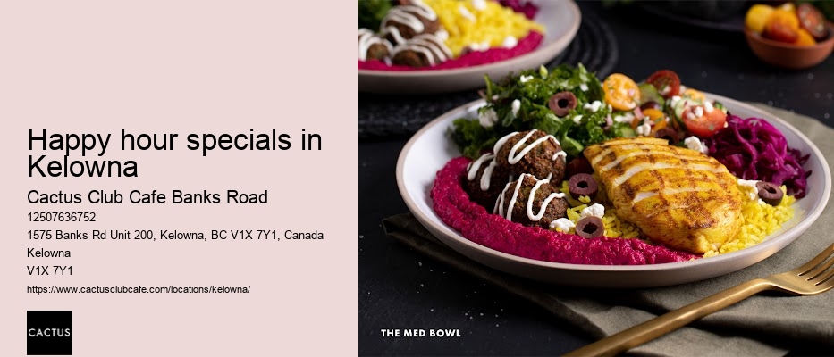 Top-rated dining Kelowna