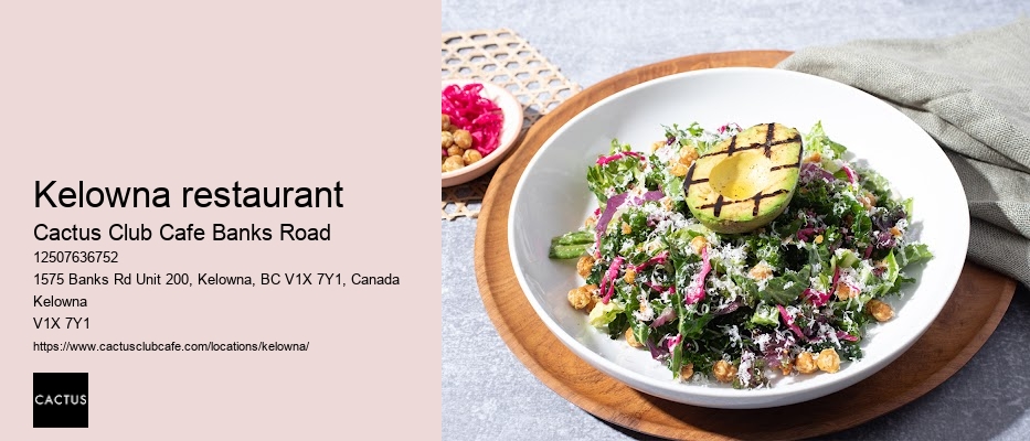 Kelowna restaurant with weekday specials