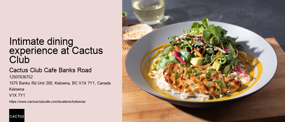 Cactus Club chef's tasting menu