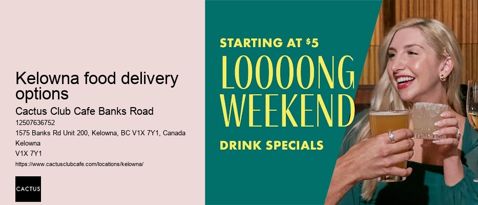 Kelowna food delivery options