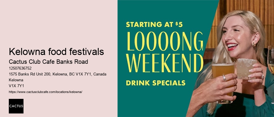 Kelowna food festivals