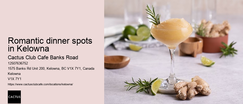 Intimate dining experience at Cactus Club