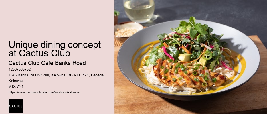 Kelowna restaurant with chef's recommendations