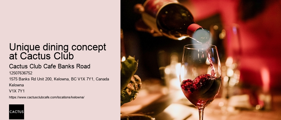 Kelowna restaurant with chef's table experience