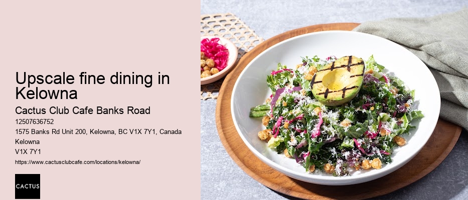 Kelowna dining experience
